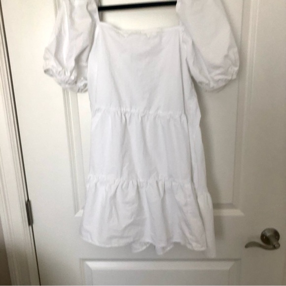 H&M White Babydoll Style Mini Dress - Picture 5 of 6